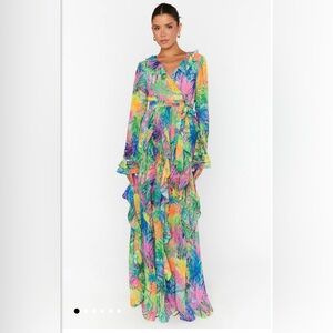 Show Me Your Mumu Jenny Ruffle Maxi Dress, Size: Small, NWOT